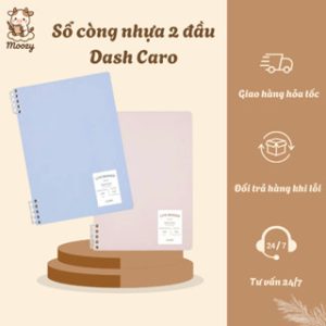 Sổ còng nhựa 2 đầu Dash Caro B5 120 trang VPP MOOZY